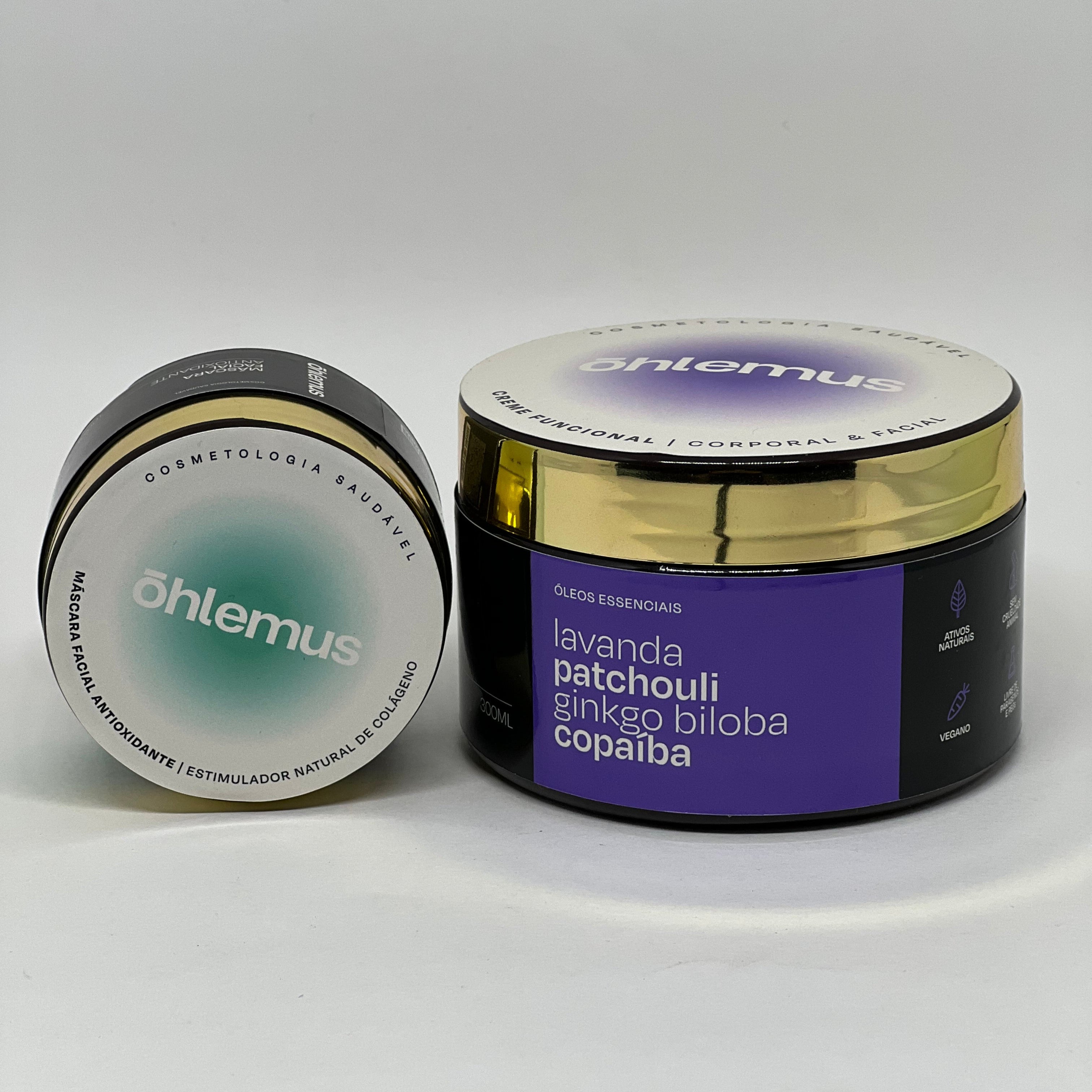 Kit Rejuvenescimento Natural - Creme Funcional e Máscara Facial Antioxidante