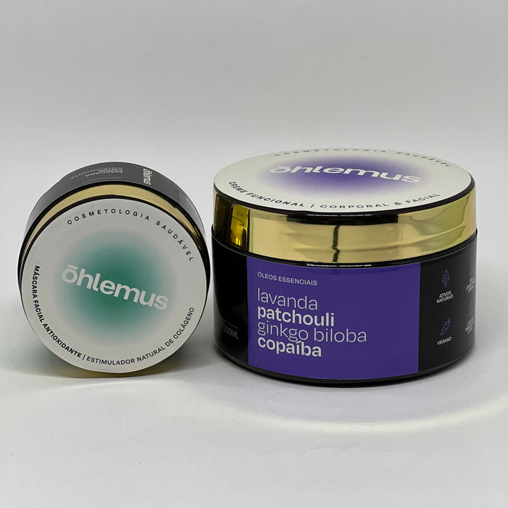 Kit Rejuvenescimento Natural - Creme Funcional e Máscara Facial Antioxidante